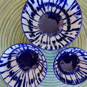 Indigo Tie-Dye Ceramic Bowls (West Elm)